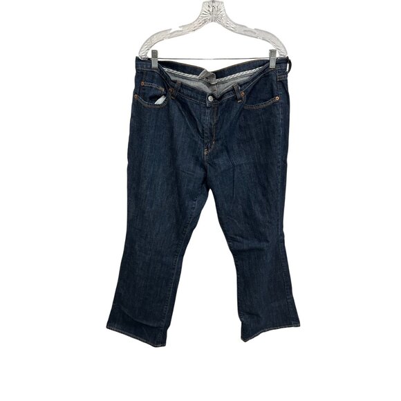 Vintage Y2K Jordache Bootcut Denim Jeans Blue Size 18 Dark Wash Cotton Blend - Picture 1 of 10